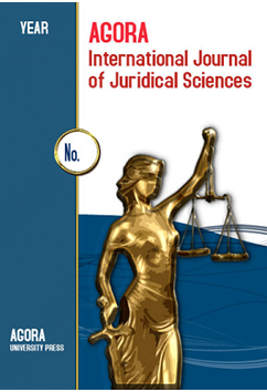 Agora International Journal of Juridical Sciences