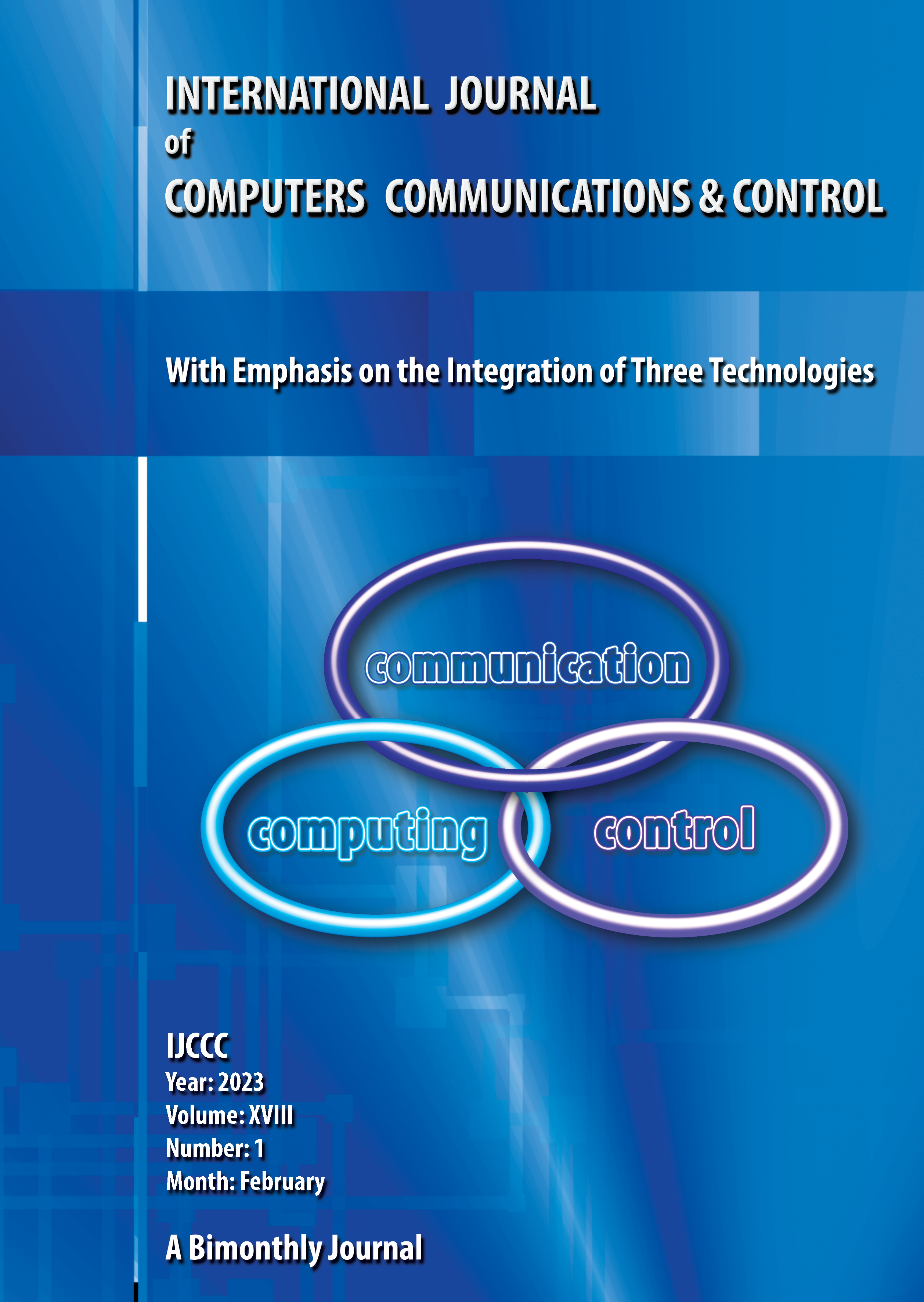 					View Vol. 18 No. 1 (2023): International Journal of Computers Communications & Control (February)
				